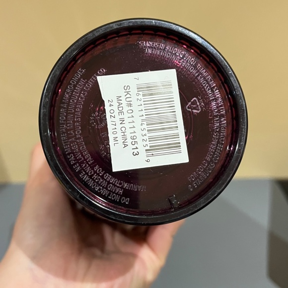 Starbucks 2020 holiday plum flat grid tumbler 24oz - Picture 8 of 8